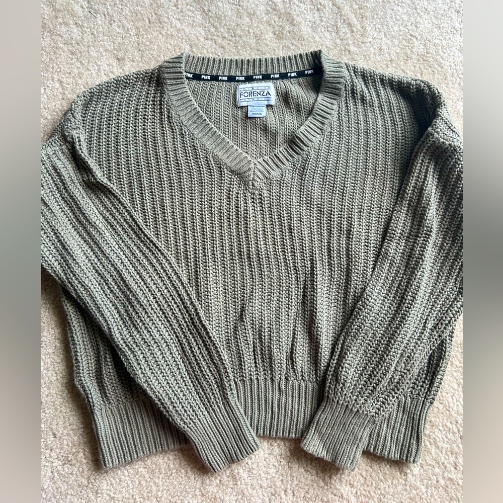 Pink Cable Knit Sweater